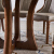 サンスクリット大理石テーブル円形のホワイトワックス木北欧純木テーブルモダシンプレル円形テーブルセットレストラン家具1.2 mテーブル