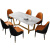 la-z-girlテーブルステンレス網赤い長方形の大理石テーブル北欧のテーブルとテーブルの組み合わせ小さなテーブルテーブル（色はカスタマイズできます）1.4 m*0.8 mのモノクロのテーブル