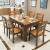 詩峰テーブル純木食テーブルセットモダシンプ長方形の西食卓テーブルテーブルテーブルミニテーブル家庭4/6人くるみ色シングルテーブル（1.2メートル）