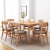 栖梓ホワイトオーク純正木製テーブルセット環境にやさしい家具北欧モダシンプテーブル4つのテーブルの原木色