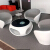 卡歌諾商談のテーブルと椅子の組み合わせ円卓のシンプロモーダルレジャー接待テーブルと椅子の創意個性茶何美容院接待テーブルと椅子の灰色の四つのテーブル