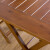 竹帥ドゥクスノキ折りたみたテーブル家庭用簡易食事テーブル携帯四角いテーブルの純木の露店四角いレジャーテーブル一つ茶色80*80*76角のテーブル