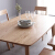 サンスクリット料理のテーブルとテーブルとテーブルとテーブルとテーブルのセット北欧原木色のオークのテーブルの西のテーブルの原木色のテーブル6つのテーブル