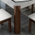 貝創食卓純木食テーブルとテーブルと椅子の組み合わせにより、折りたたみたみの大理石テーブルの鉄製ガラステーブルセット白【鋼化ガラスモデル】一テーブル六椅子（1.35 m）