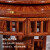 タイガーマスター赤木家具アフリカ花梨（学名：ハリネズミ紫檀）新中国式長方形明式テーブル全純木式テーブルとテーブルの組み合わせ円形テーブルの直径1.28メートルに6つの官帽椅子（回転盤なし）を配合しています。