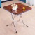 テーブルを折りたたみました。家庭用多目的テーブル付き麻雀テーブル可変四角いテーブル、ブラウンの四角いテーブル、116 cmです。