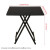 折り畳みテーブル便利テーブル家庭用テーブルテーブルテーブル折り畳みテーブル4人が食事をするテーブルテーブルテーブルテーブルの上に屋台テーブルを置くテラスの角テーブル（黒）58*58*55