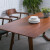 北欧風ヴィンテージ全純木テーブル家庭用長方形レストランモダシンプテーブルセット180*70*75