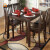 Ashley愛室麗家居居居居居居居式mo dan食事テーブルと椅子セット純木テーブルと椅子一つのテーブルD 258赤い茶色のテーブル四つの椅子。