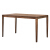 百伽（BAIJIA）純木のテーブルとテーブル、マレーシアの輸入テーブル、1.35メートルの四角いテーブル、4ウィンザーです。