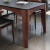 サンドソンの食卓焼き石食テーブルセット北欧モダシンプレルレストラン家具大理石純木長方形テーブル6207 1.3 mテーブル+6椅子