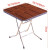 テーブルを折りたたみました。家庭用多目的テーブル付き麻雀テーブル可変四角いテーブル、ブラウンの四角いテーブル、116 cmです。