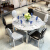 极美家食卓モダシンプレルテーブルセット家庭用テーブル高级ステンレステーブルミニテーブル