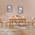 佐盛テーブル純木テーブルとテーブルセット北欧日本式ミニテーブルモダシンプ長方形テーブルドングリレストラン家具原木色1.2 mテーブルに椅子四脚