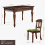 雲臣テーブルアメリカ純木食テーブルとテーブルと椅子の組み合わせはシンプ村が作った古い長方形の4-6人のテーブルの中に小さなテーブルがあります。リビングルームの家庭用テーブルにはアメリカ式の高級家具が1.2メートルのテーブルがあります。