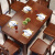 和楽の家の食卓クルミの木の全純木のテーブルと椅子を組み合わせた中国式の長方形の4/6テーブルの四つの椅子。