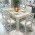美のイメージテーブル大理石テーブル純木のテーブルとテーブルの組み合わせモダシンプ長方形レストラン家具洋食テーブル白カレー色1.2 mシングルテーブル