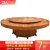 木の中央の赤い木の家具のアフリカのナシ（学名：ハリネズミの紫檀）の中国式の大きい円形の食卓の1.2~1.8~2~3~3.6メートルの円いテーブルの椅子の組み合わせの2.6メートルの円卓