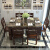 美のイメージテーブル大理石テーブル純木のテーブルとテーブルの組み合わせモダシンプ長方形レストラン家具洋食テーブル白カレー色1.2 mシングルテーブル