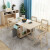 詠佳（YongJia）折り畳みテーブル家庭用テーブルミニテーブル伸縮テーブル多機能テーブル椅子セットモダシンプレル北欧食卓+4本の純木椅子