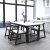 輪楽唯北欧家具大理石テーブルモダシンプレル純木テーブルセット長方形6人テーブルホワイトホテル家具1.8+6椅子【セット価格】カスタマイズできます。