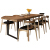 【カスタマイズ可能】ヴァンバロン北欧のテーブルとテーブルの組み合わせ鉄芸純木のテーブル洋風loftレトロな大きさのタイプ接客テーブルテーブルのテーブルコーヒーテーブルのテーブル180*80*75デスクトップの板の厚さ8センチ