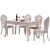 俊然洋風テーブル純木テーブル、大理石テーブル、長方形テーブル、テーブルセット、高級テーブル、レストラン、家具、シングルテーブル、1.4メートル-銀テーブルの描画