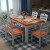 テーブル純木のテーブルとテーブルの組み合わせセットのテーブルダイニング家具胡桃色のテーブル四つの椅子