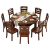 和楽の家の純木の食卓の長方形は円卓に伸縮することができます。モダシンプさんが食事をするテーブルの家庭用テーブルと家庭用テーブルのセットは六椅子（1.38メートルの全純木タイプ）です。