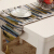 唯菲纯木餐テーブルとテーブルの组み合わせは新中国式の长方形テーブルと4人です。6人のテーブルはモーダンプテーブル1.2メートルのテーブルとテーブルの组み合わせは地中海+茶色のテーブルの四つの椅子です。