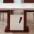 【五つ折り買い】左右のテーブルに大理石のテーブルを飾り付けてテーブルを作ります。家具スタイルはシンプロのテーブルとテーブルのDJ W 014 E+Yテーブルです。