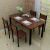 テーブルとテーブルのセットは、小さなテーブルとテーブルの丸い角140*80に4つの椅子を配置します。
