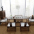 【暖かい家】大規模なテーブル茶台の純木茶テーブルシンプロ現茶テーブルセット茶室沙茶テーブルファッションセット