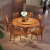
                                        喜来奥（XILAIAO） 餐桌純木圆餐桌转盘橡木餐桌椅饭桌酒店饭店圆形1.3米1.5米 胡桃色 1.2米单张餐桌（送转盘）                