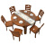 ネット紅のオススメの純木テーブル_テーブルと椅子の組み合わせレストランの大理石家具の伸縮式の丸いテーブルがあります。テーブルの上には折り畳み式のテーブルがあります。テーブルの回転式のジャンプテーブルの安全【大理石】雪山白コース3：1テーブル+6椅子