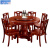 1.8メートルの円形のテーブルベルト回転盤セット家庭用10人大丸テーブル2メートルの中国式純木丸テーブルのオーダーメイド1.5 m 10の椅子と回転盤