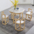 ノルウェーの食卓北欧大理石の食卓家庭用テーブル小さなテーブル長方形の純木テーブル胡桃色のテーブル（四角形）