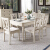 ウェスタンニの純木のテーブルとテーブルの組み合わせは、アメリカのモダシンプの長方形の象牙の白桃色のテーブルです。CZ 001の白いテーブルと1.5 Mの6つの椅子です。