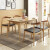 FGMEテーブル純木食テーブルセット長方形北欧食卓小タワーテーブル食事テーブル家庭用シンプ1.2 mテーブル純木テーブル