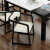 VSO LOVEシンプロマーブルテーブルファッションレストラン北欧伸縮可能な純木食テーブルと椅子のセット家具一テーブル六椅子