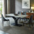 左尚角大理石テーブルセットモダシンプ家庭用北欧創意食卓テーブル1.4*0.8 mテーブル6椅子