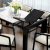 VSO LOVEシンプロマーブルテーブルファッションレストラン北欧伸縮可能な純木食テーブルと椅子のセット家具一テーブル六椅子