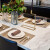 北欧の軽奢な大理石の食卓ステンレスの後でモダンのきわめて簡単な長方形の食卓の椅子の組合せのレストランのジャズの白い大理石のテーブル：1.8メートル