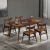 木坊テーブル純木レストラン家具純木テーブルセットイタリア長方形のクルミのテーブルT 1309シングルテーブル（1.4 m）が直下しています。