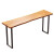 北欧純木カウンターのテーブルと椅子の組み合わせミルクティー店のテーブルとテーブル、テーブル、テーブル、テーブル、テーブル、テーブル、テーブル、テーブル、テーブル、テーブル、テーブル、テーブル、バルコニー、壁に沿って長いテーブル、120*45*105厚さ5 cmの自然側