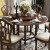 夢美斯宣布テーブルアメリカ式テーブル田舎純木丸テーブルの中の大戸型レストランのシンプルなテーブルセット。
