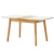 霖雅雲間テーブル北欧純木餐テーブルセットmodaシンプロ伸缩テーブル家庭用スチールガラスライステーブル四つの椅子軟包椅子一つ