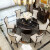 安生の4月の食事のテーブルとテーブルの組み合わせアメリカの軽奢な大理石テーブル1.35メートルの1メートル5。