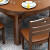 風の意食卓新中国式純木テーブル長方形テーブルとテーブルの組み合わせが伸縮したミニテーブルFR-859ケヤキ色のテーブル6椅子（1.38メートル）