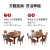 南宜（nanyi）テーブル純木テーブルが伸縮したたたたみテーブルとテーブルセットのテーブルテーブルテーブルテーブルがセットになっています。